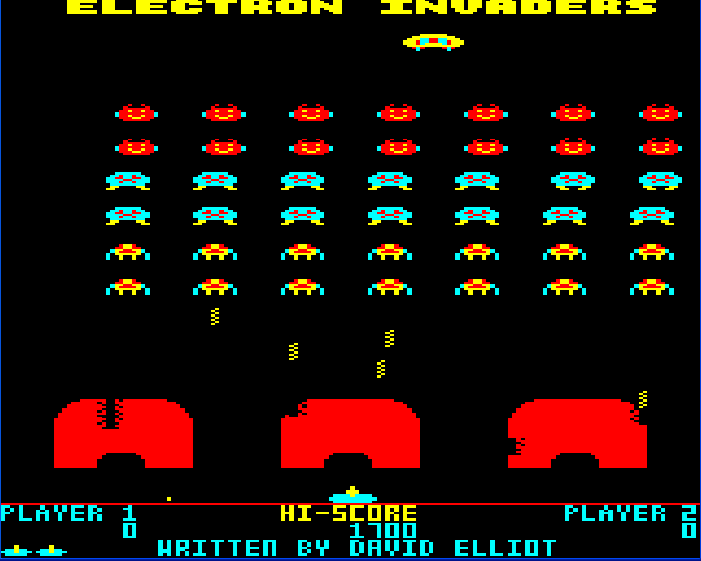 Electron Invaders screenshot
