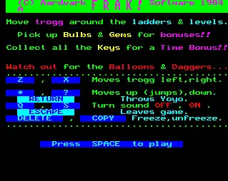 Frak, the marmite of Beeb games - you either love it or you hate it Frak! screenshot